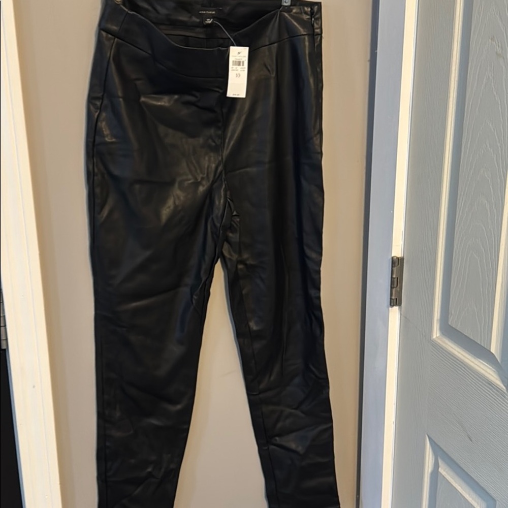 Ann Taylor new with tags faux leather leggings